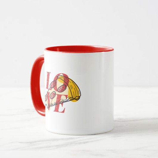 Mug Pizza Love (Devant gauche)