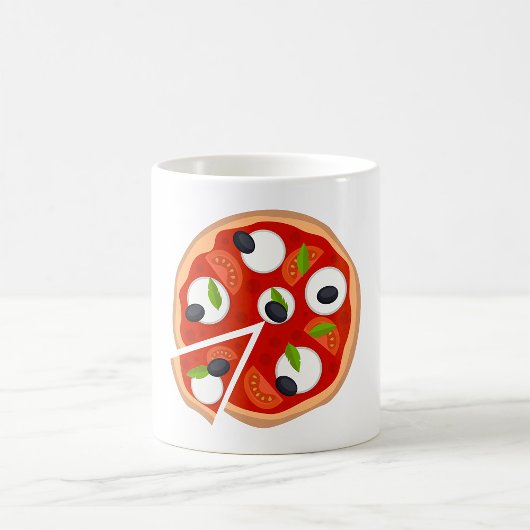 Mug Pizza Mozzarella aux Tomates et Basilic