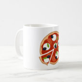 Mug Pizza Mozzarella aux Tomates et Basilic (Devant gauche)
