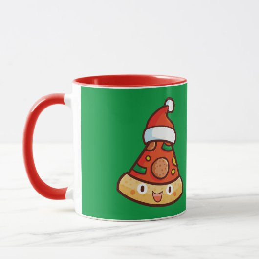Mug Pizza pour manger sur mesure pour Noël (Gauche)