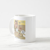 Mug Pizza Profonde Philosophie Drôle (Devant gauche)