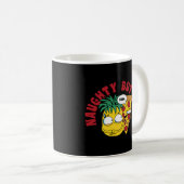 Mug Pizza Pun au fromage à pâte fine mais coquine (Devant droit)