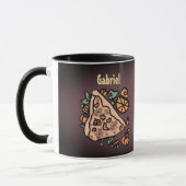 Mug Pizza rétro avec torsion Citrouille (Gauche)