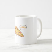 Mug Pizza Slice Ajouter Fromage Drôle (Devant droit)