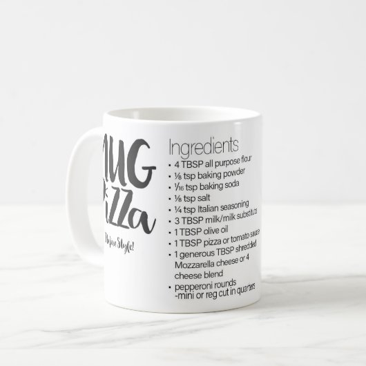 Mug Pizzas de mouton (Devant gauche)