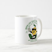 MUG PLACER LA JOURNÉE FUNNY LEMON PUN RETRO MASCOT (Devant droit)