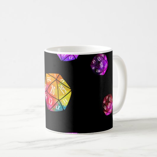 Mug Places flottantes de 20 côtés (Devant droit)