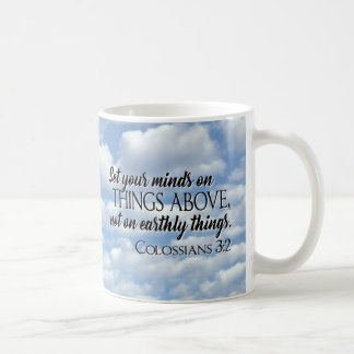 Mug Placez votre esprit sur les choses au-dessus