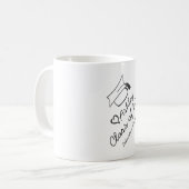 Mug Plafond d'obtention du diplôme Nom de l'année Écol (Devant gauche)