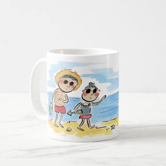Mug Plage (Devant gauche)