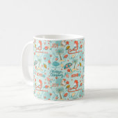 Mug Plage amusante, Noël côtier (Devant gauche)