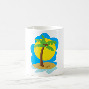 Mug Plage aux palmiers