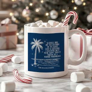 Mug Plage aux Palmiers Merveilleux Noël
