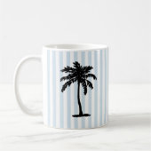 Mug Plage aux palmiers rayure nautique (Gauche)