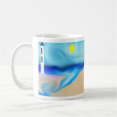 Mug Plage Avec Musique Lighthouse (Gauche)