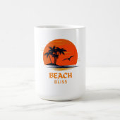 Mug Plage Bliss : Soleil en flammes (Centre)