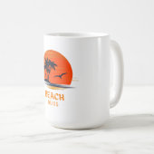 Mug Plage Bliss : Soleil en flammes (Devant droit)