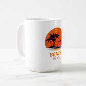 Mug Plage Bliss : Soleil en flammes (Devant gauche)