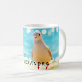 Mug Plage Blue Seagull Personnalisé (Devant droit)