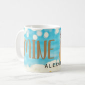 Mug Plage Blue Seagull Personnalisé (Devant gauche)