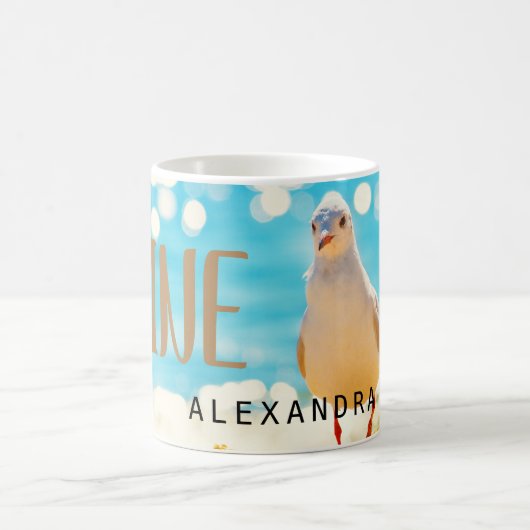 Mug Plage Blue Seagull Personnalisé (Centre)