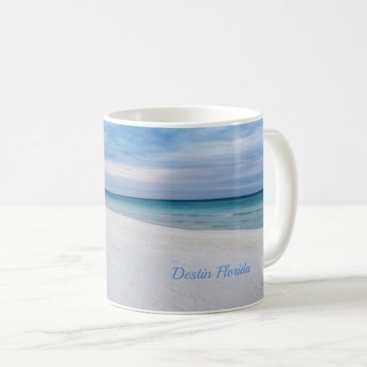 Mug Plage clôture matinale Destin Floride classique Mu (Devant droit)