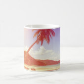 Mug Plage, cocotier, lit en bois. (Centre)
