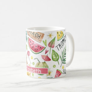 Mug Plage colorée Fille Relax