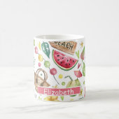 Mug Plage colorée Fille Relax (Centre)