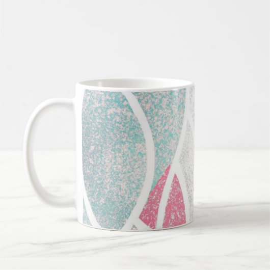 Mug Plage/côte vagues abstraites (Gauche)