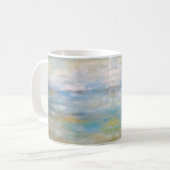 Mug Plage côtière Abstraite Nuages océaniques peinture (Devant gauche)