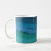Mug Plage Côtière Vagues salées sur Noir (Gauche)
