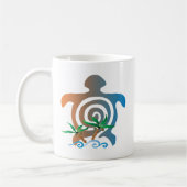 Mug Plage-coucher du soleil-tortue (Gauche)