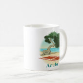 Mug Plage d'Aruba avec arbre Divi Divi (Devant droit)