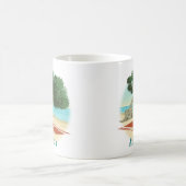 Mug Plage d'Aruba avec arbre Divi Divi (Centre)