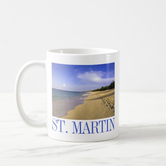 Mug Plage de Baie Longue, St. Martin (Gauche)