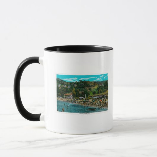 Mug Plage de baignade à Avalon, Catalina Island (Gauche)