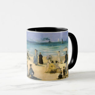Mug Plage de Boulogne par Edouard Manet, Art Vintage
