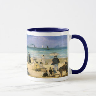 Mug Plage de Boulogne par Edouard Manet, Art Vintage
