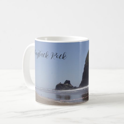 Mug Plage de canon Haystack Rock Oregon (Devant gauche)
