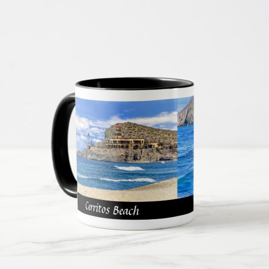 Mug Plage de Cerritos, Mexique - Café de designer (Devant gauche)