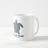 Mug Plage de Clearwater Floride Tortue de mer Concepti (Devant droit)