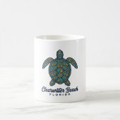 Mug Plage de Clearwater Floride Tortue de mer Concepti (Centre)