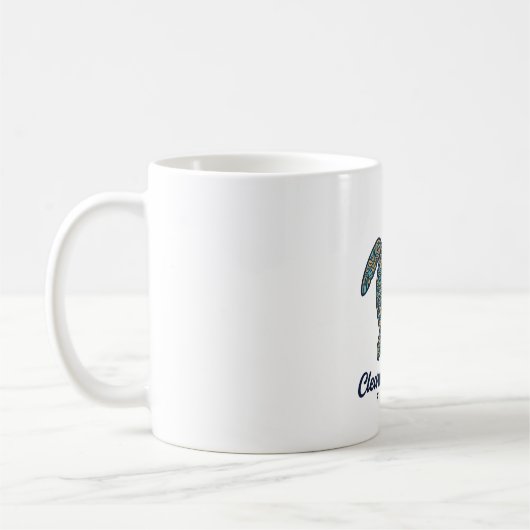 Mug Plage de Clearwater Floride Tortue de mer Concepti (Gauche)