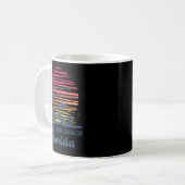 Mug Plage de Clearwater Floride Tropical Rétro Coucher (Devant gauche)
