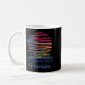 Mug Plage de Clearwater Floride Tropical Rétro Coucher (Gauche)