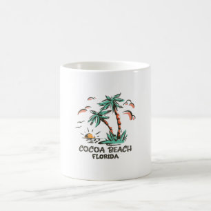 Mug Plage de Cocoa - Floride - Coucher de soleil color