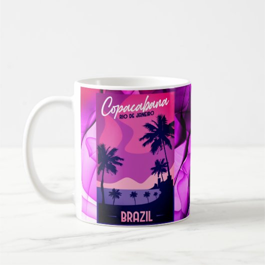 Mug Plage de Copacabana Rio De Janeiro Brésil (Gauche)