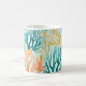 Mug Plage de Coral Reef turquoise Jaune Orange (Centre)