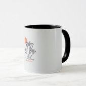 Mug Plage de coucher de soleil tropical Palmier Vacanc (Devant droit)